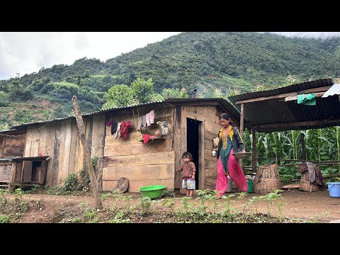 This is Rural Himalayan Village Life | poor but happy lifestyle in nepal mountain village