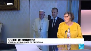 Emmanuel Macron meets Pope Francis at the Vatican: "he loves to anger some people once in a while"