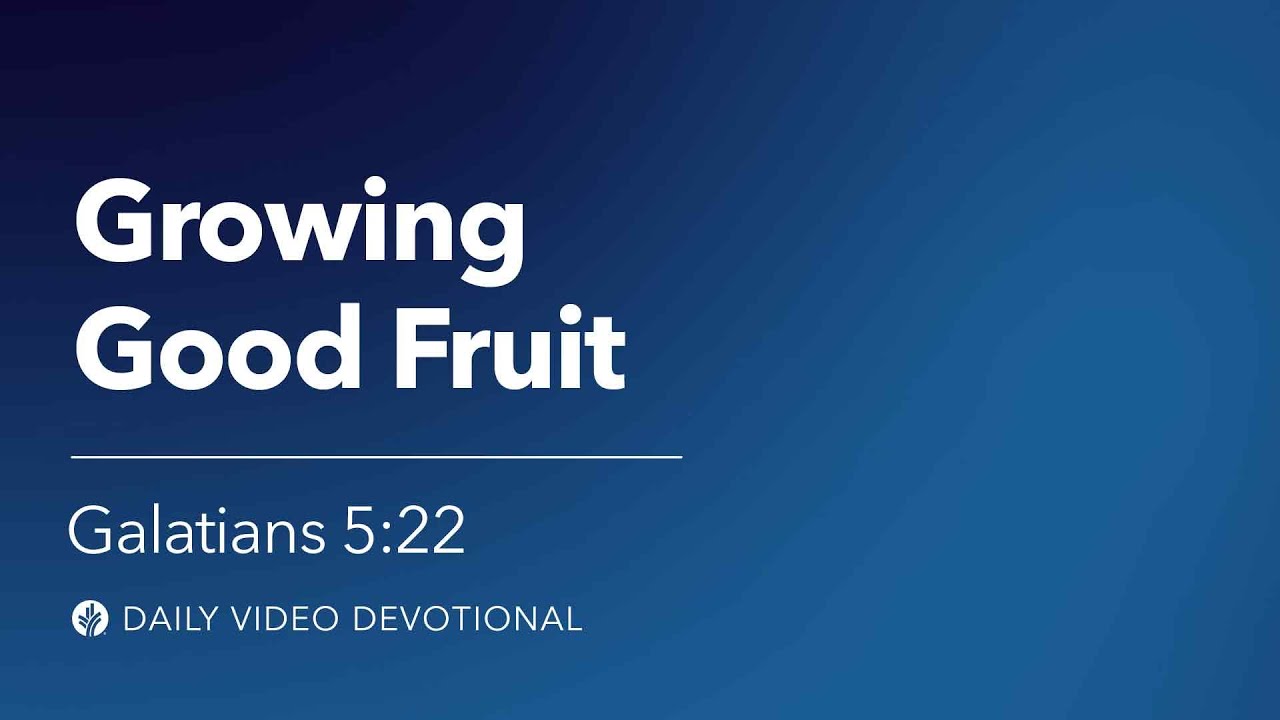 Growing Good Fruit | Galatians 5:22 | Our Daily Bread Video Devotional
