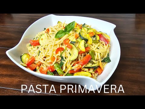 Flavorful Pasta Primavera | fresh vegetable pasta with a light creamy sauce | easy 30 minute meal