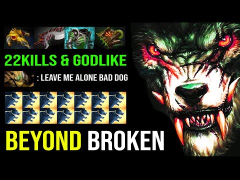 WOLF ARMY AT UR DOOR 100% Nonstop Beyond Godlike Lycan Imba Buff DMG Hit Like a Truck 22Kills DotA 2