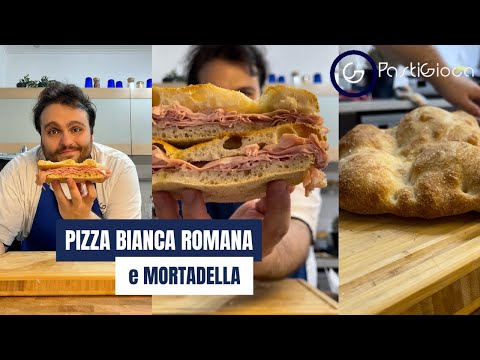 PIZZA BIANCA E MORTADELLA, la ricetta originale Romana di Pastigioca