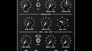 Video thumbnail for EMW Analog Drum Synth Eurorack Modular Demo by FatSynthDude