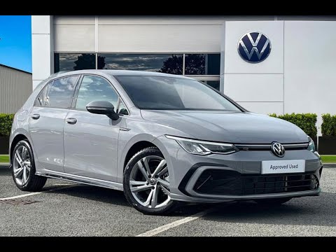 Approved Used Volkswagen Golf 1.5 TSI R-Line EVO in Moonstone Grey - DG72KNL - Wrexham Volkswagen