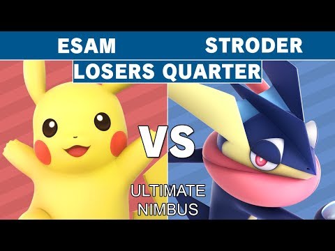 Ultimate Nimbus - PG | ESAM (Pikachu) VS Stroder (Greninja) Losers Quarter Top 8 - Smash Ultimate