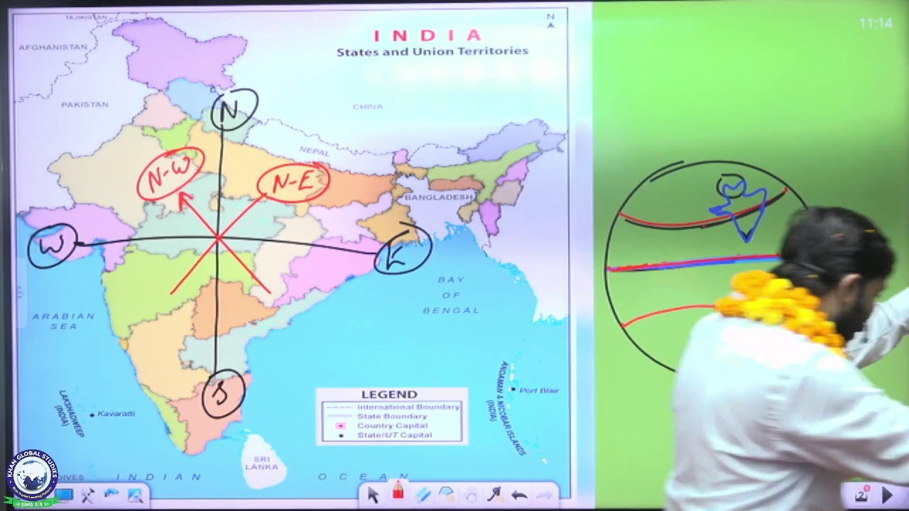 Lecture-01 || Indian Map by Khan Sir