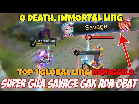 TOP 1 GLOBAL LING SUPER GILA SAVAGE  !! 0 DEATH, SUSAH BANGET DITANKEP LINCAHNYA KEBANGETAN