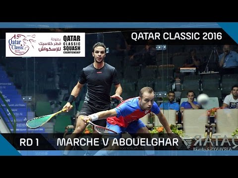 Squash: Marche v Abouelghar - Qatar Classic 2016 Rd 1 Highlights