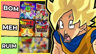 Classificando TODOS os Dragon Ball Budokai Tenkaichi pra ver QUAL É O MELHOR (Tier List)