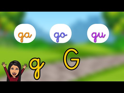 🌟 Sílabas Ga Go Gu | Letra ligada