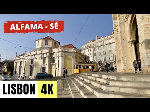 LISBON, PORTUGAL 🇵🇹 [4K] Alfama-Sé — Walking Tour