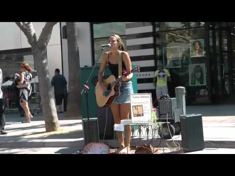 Chelsea Williams sings Blackbird at 3rd St Promenade