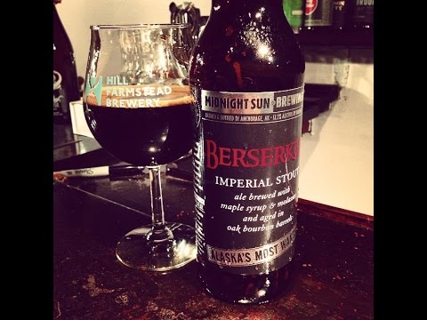 Midnight Sun Berserker (Bourbon Barrel Maple Molasses Imperial Stout) Review - Ep. #442