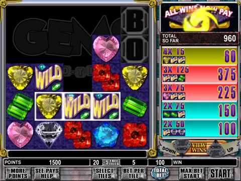 gems wild tiles slot machine
