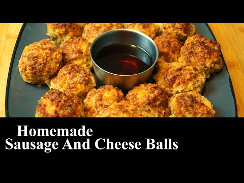 Homemade Sausage And Cheese Balls | Quick & Easy Recipe | Party Food | The Southern Mountain Kitchen