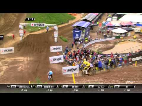 Shaun Simpson passes David Philippaerts MXGP of Italy 2015 - motocross