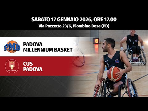 Serie B 2025/26:Padova Millennium Basket - CUS Padova