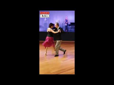 Riccardo Ongari  and  Silvina Aguera  are  dancing  to  the  vals  "  Una Lagrimita  "  by  Héctor Varela