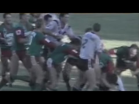 Wally Lewis fight - 1987 Davies Park - Souths v Wynnum-Manly