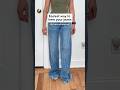 How To Hem Jeans Hack NO SEW