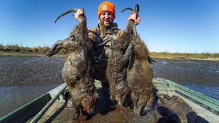 Hunting GIANT Marsh RATS for Food | Louisiana Nutria Hunting and Cooking