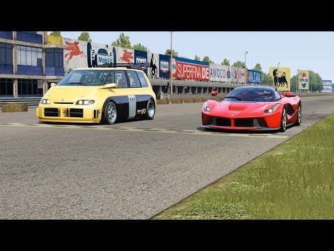 Renault Space F1 vs Ferrari LaFerrari at Monza Full Course 1966