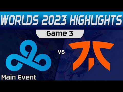 C9 vs FNC Highlights Game 3 R4 Worlds Main Event 2023 Cloud9 vs Fnatic by Onivia