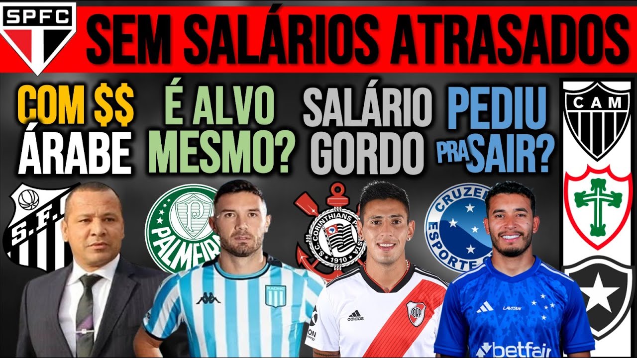 NEY PAI E SHEIK COMPRANDO SANTOS! SP: SALÁRIO ATRASADO? GRINGO NO VERDÃO? TIMÃO, PAYET, ZÊRO, GALO+