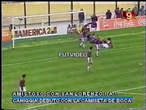 (Amistoso) Debut de Caniggia en Boca (Canal 9) (1995)