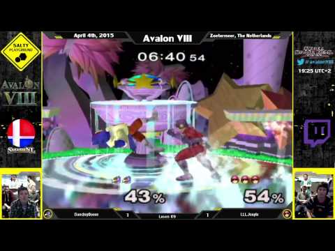 Avalon VIII - DancingQueen (Falco) Vs LLL.Jeapie (Cpt Falcon) -  SSBM Singles Losers R9