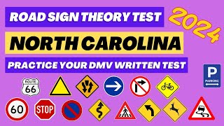 North Carolina DMV Written Road Signs Test 2024 | Driving License | DMV Test in North Carolina USA |