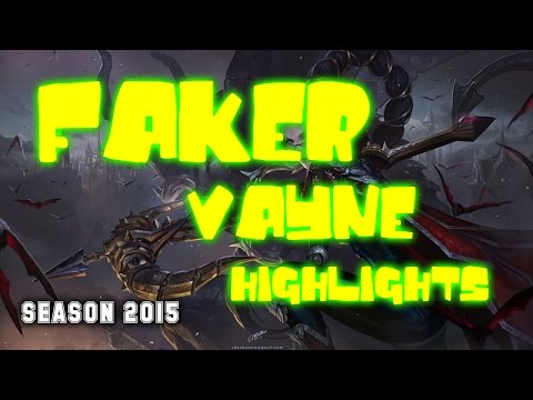 SKT T1 Faker - Vayne vs Sivir - Highlights - Korean SoloQ - Season 2015 - League of Legends