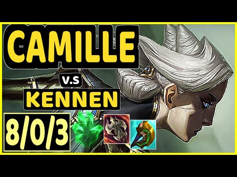 MAGIFELIX (CAMILLE) vs KENNEN - 8/0/3 KDA TOP CHALLENGER GAMEPLAY - EUW