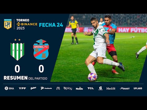 #TorneoBinance 2023 | Fecha 24 | resumen de Banfield - Arsenal