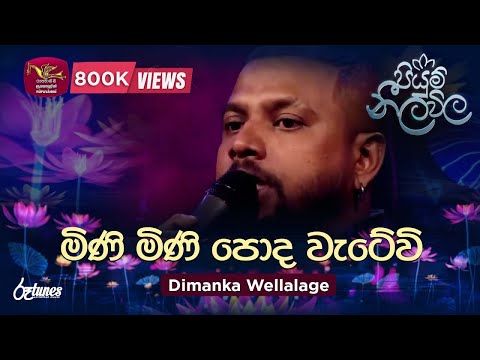 Mini Mini Poda Watewi | මිණි මිණි පොද වැටේවි | Dimanka Wellalage | Piyum Neela Vila | Roo Tunes