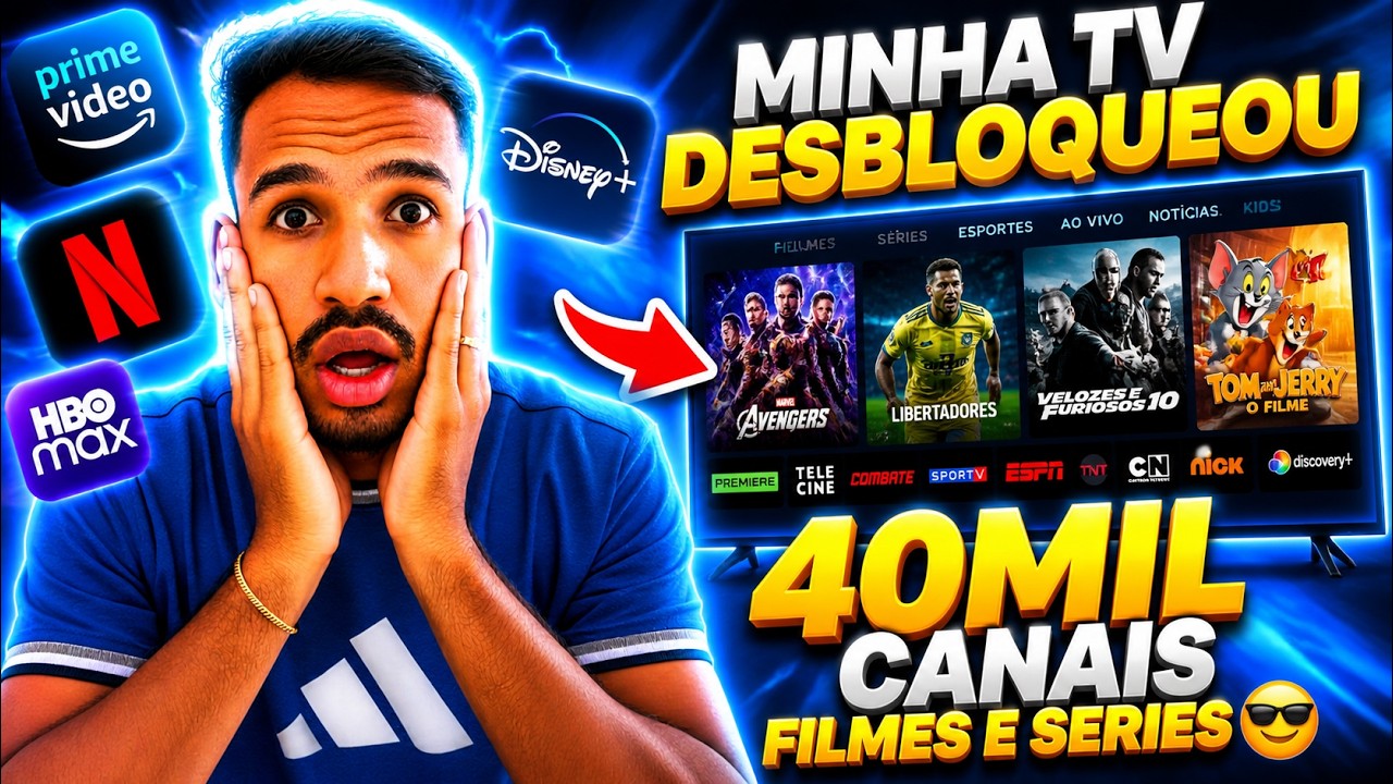 😱 MINHA TV FOI TRANSFORMADA COM ESSE IPTV! MAIS DE 40 MIL CONTEÚDOS DESBLOQUEADOS!