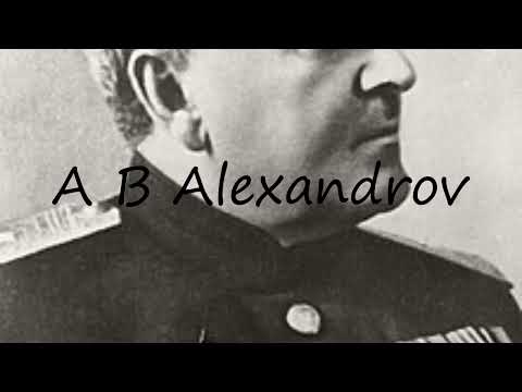 How to pronounce A B Alexandrov in English?