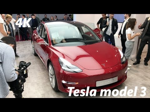 Tesla model 3 2018 quick look in 4K (Paris Auto Show)