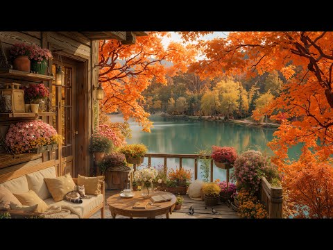 Peaceful Autumn Space on the Porch   Soft piano sounds for relaxation and good sleep