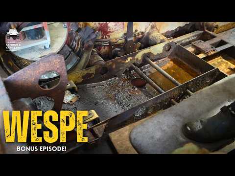 Ausbau des GETRIEBE aus unserer deutschen „WESPE“ aus dem 2. Weltkrieg