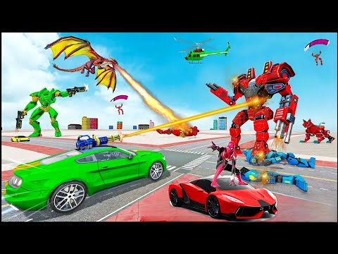 Army Dragon Robot Car Game-2023|| army dragon robot car android gameplay