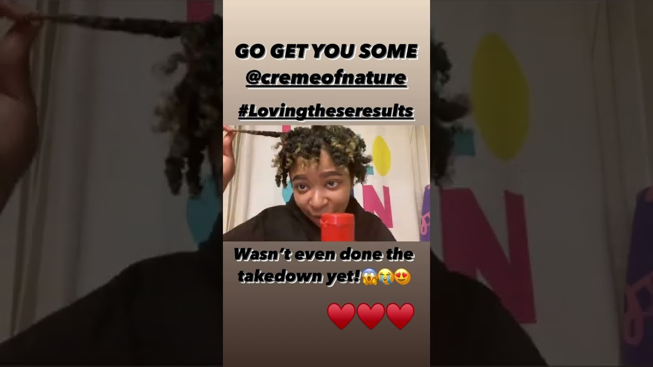 Creme Of Nature Hair Vibes🌸🌸☺️ #cremeofnature #naturalhair #naturalhaircommunity