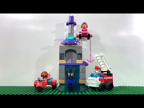 How To Build Mega Bloks Paw Patrol The Movie Ride & Rescue Vehicle | Lego Speed Builds