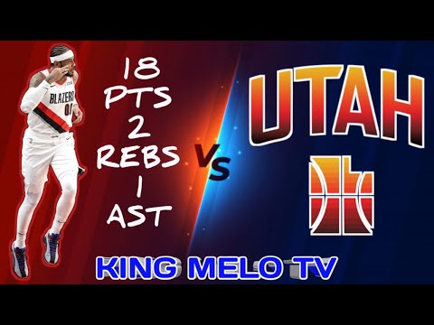 Carmelo Anthony 18 PTS 2 REBS 1 AST 27 MINS  vs Utah Jazz | KING MELO TV