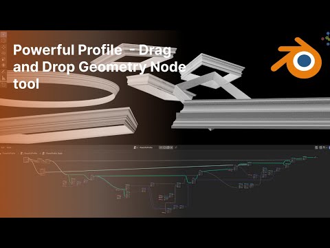 Profiles in Blender with this one Geometry node. FREE DOWNLOAD