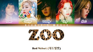 Red Velvet (레드벨벳) - Zoo [Color Coded Lyrics Han|Rom|Eng]