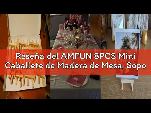 Vídeo relacionado con igadgitz home U7008 - Caballetes para Mesa Plegable Soporte Fotos Porta Platos Marco de Fotos - Pequeño / Mediano / Grande - Claro - Medio (1 Pieza)