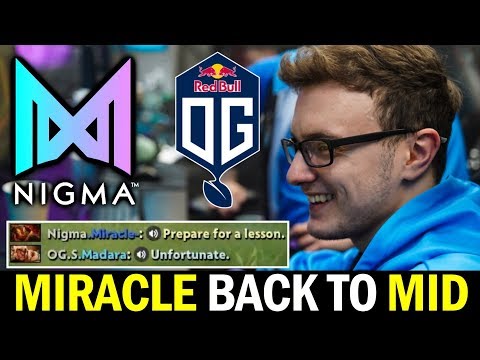 MIRACLE back to MIDLANE — NIGMA vs OG.SEED WePlay! Pushka Dota 2