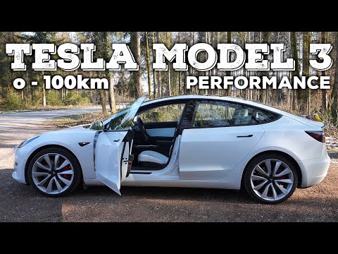 2021 Tesla Model 3 Performance Facelift | Acceleration Speed Test 0 to 100 km