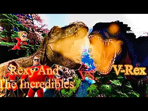 Rexy And The Incredibles vs V-Rex (Jurassic Park/World And The Incredibles vs King Kong 2005) #dinos